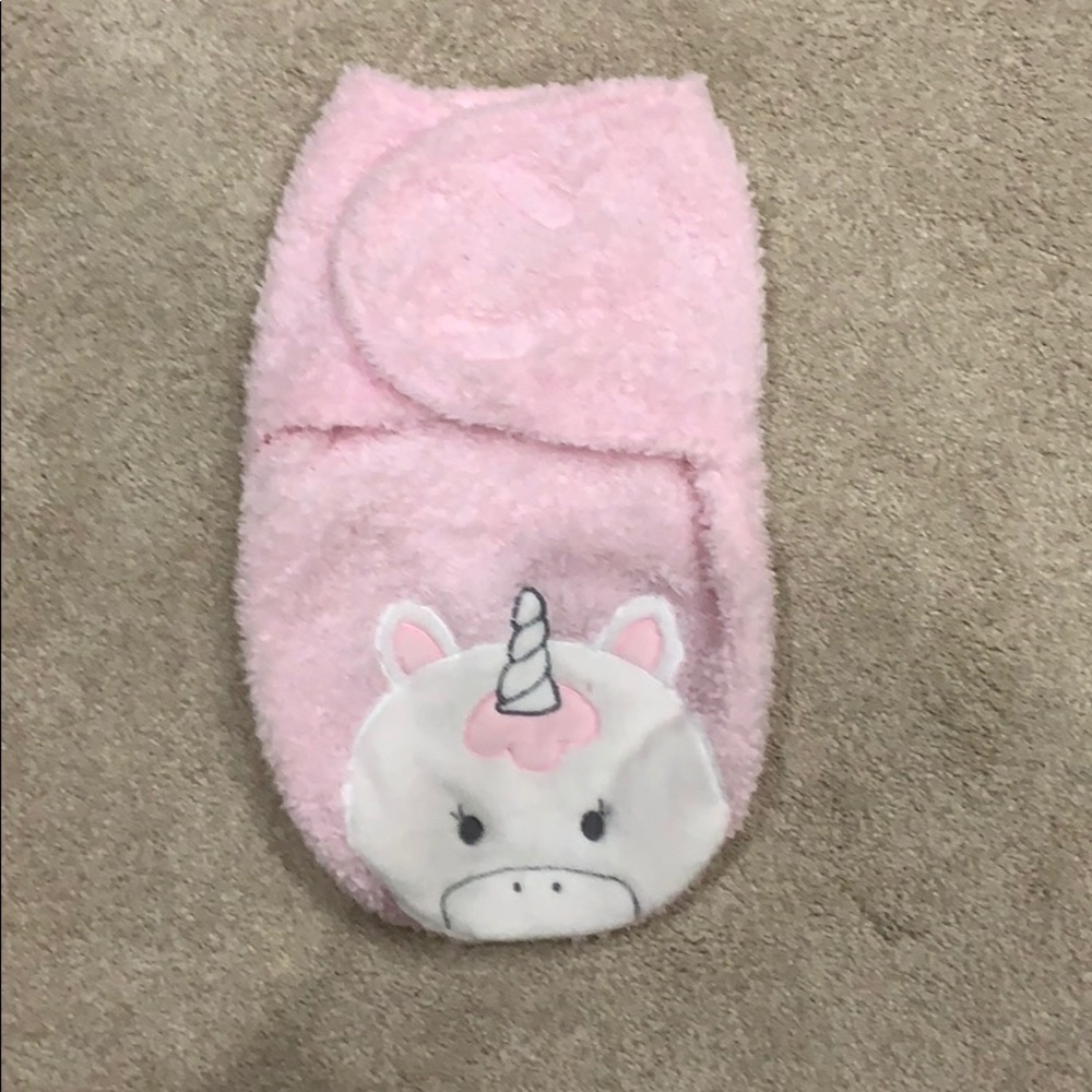 Baby girl unicorn swaddle